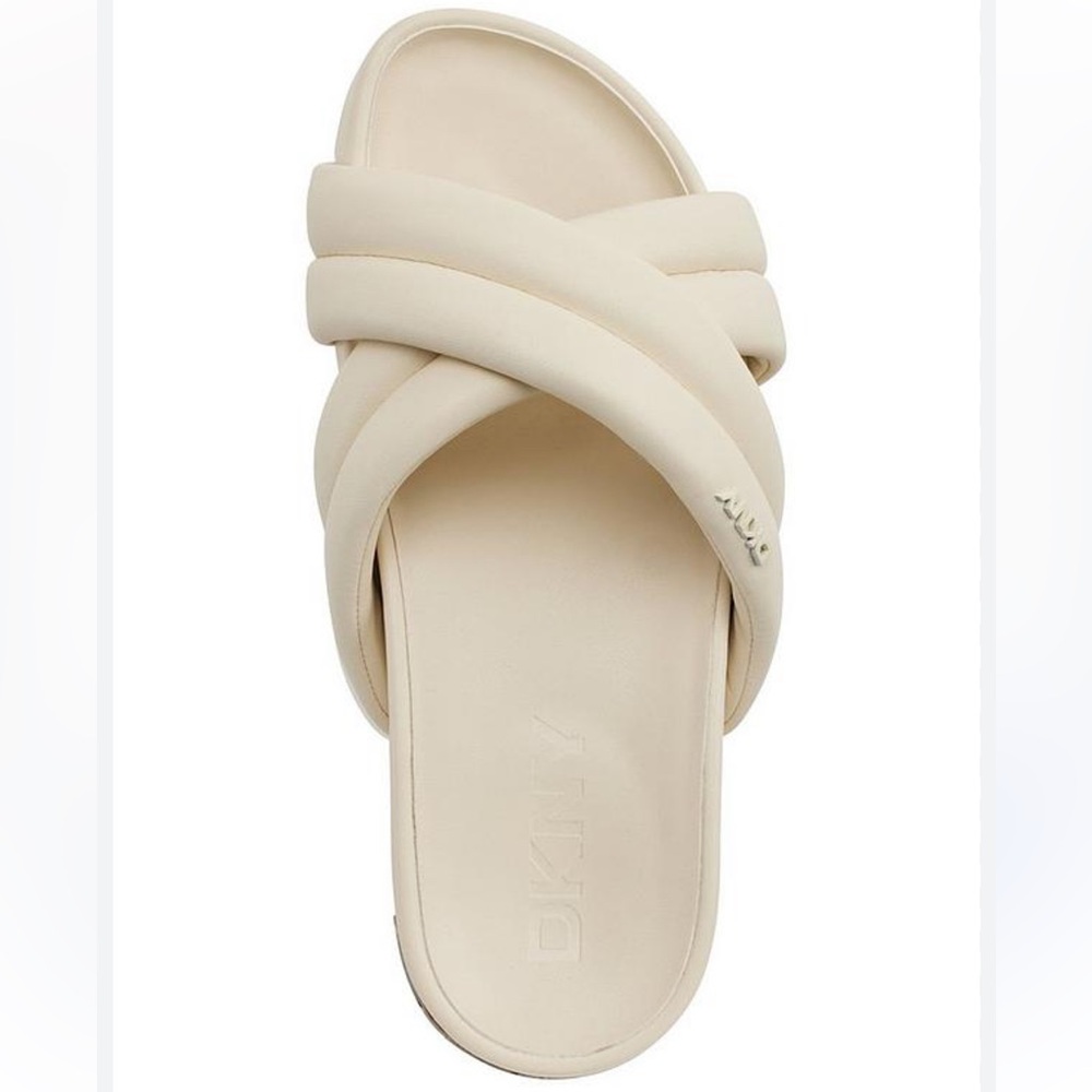 DKNY off white slides